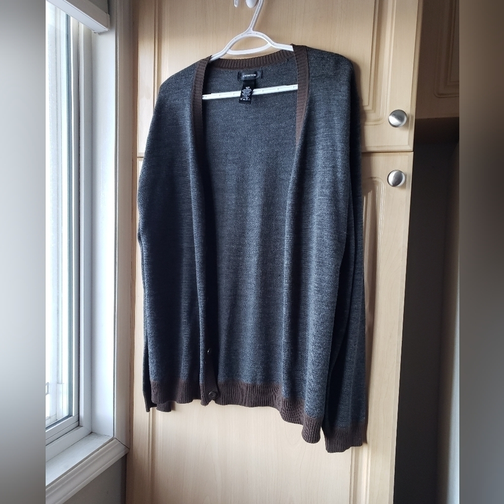 Distinction wool blend men's cardigan
